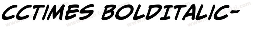CCTimes BoldItalic字体转换